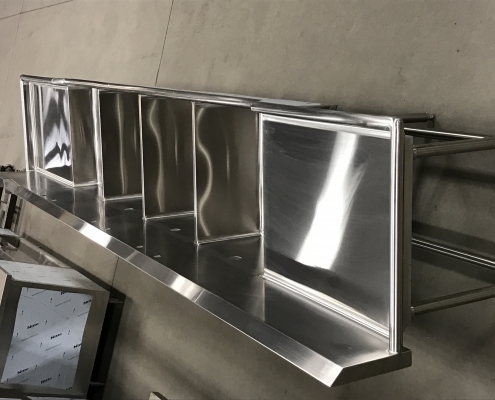 Stainless Steel Quad Wash Sinks